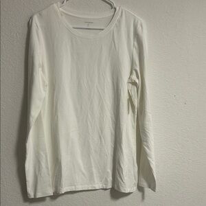 Amazon Essentials White Long Sleeve Tee